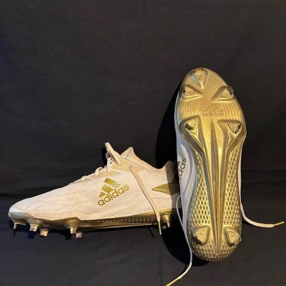 Adidas Adizero White and Gold Soccer Cleats men’s size 13 - Picture 9 of 9